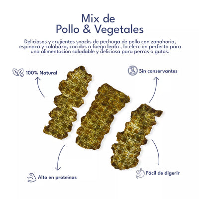 Barky - Snack Natural Pollo y Vegetales 100g