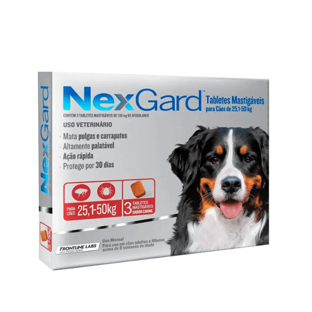 Nexgard - Perro Antiparasitario & Externo 25-50 kg - Caja x 3 un.