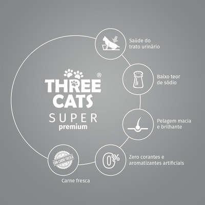 Three Cats - Gatos Castrados - Salmon