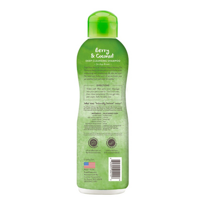 Tropiclean Shampoo Limpieza Profunda Bayas y Coco 355 ml