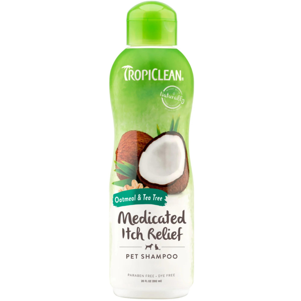 Tropiclean Shampoo Medicado de Harina de Avena y Hojas de Té 355 ml