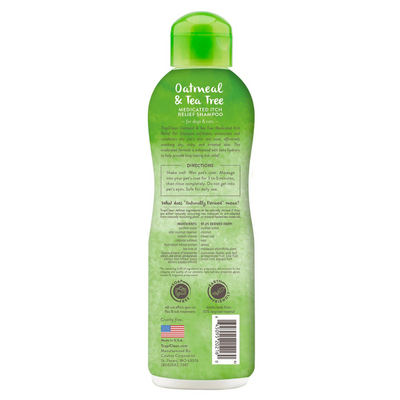 Tropiclean Shampoo Medicado de Harina de Avena y Hojas de Té 355 ml