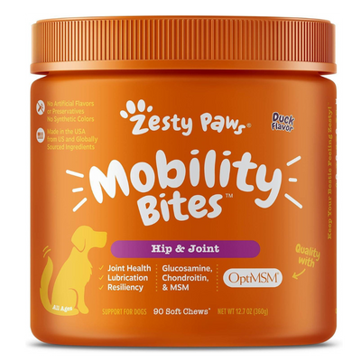 Zesty Paws - Mobility Bites & Suplemento - 90 capsulas