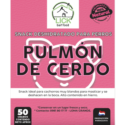 LICK - Snacks Naturales - Pulmón de Cerdo