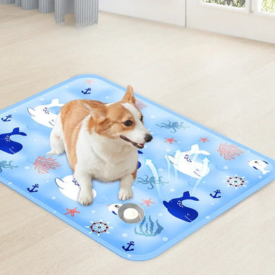 Cama Refrescante para mascotas - Celeste